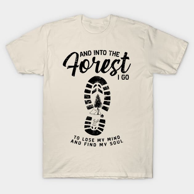 Forest Hike Boots Soul Campfire Tent T-Shirt by BEEtheTEE